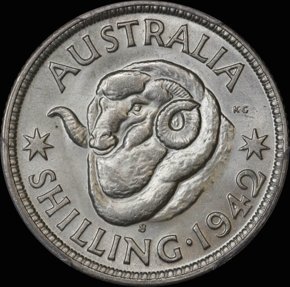 1942-S Shilling Choice Unc (PCGS MS63) product image