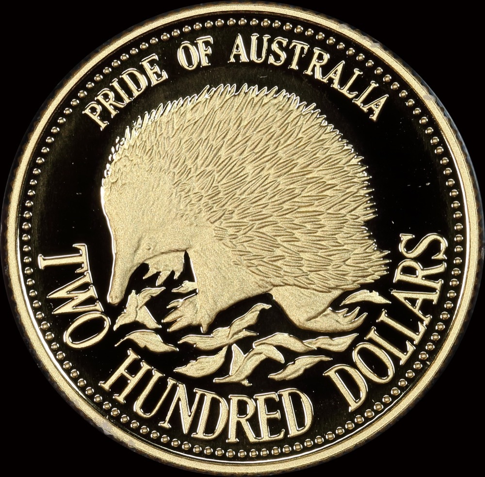 1992 Two Hundred Dollar Gold Proof Coin - Echidna product image