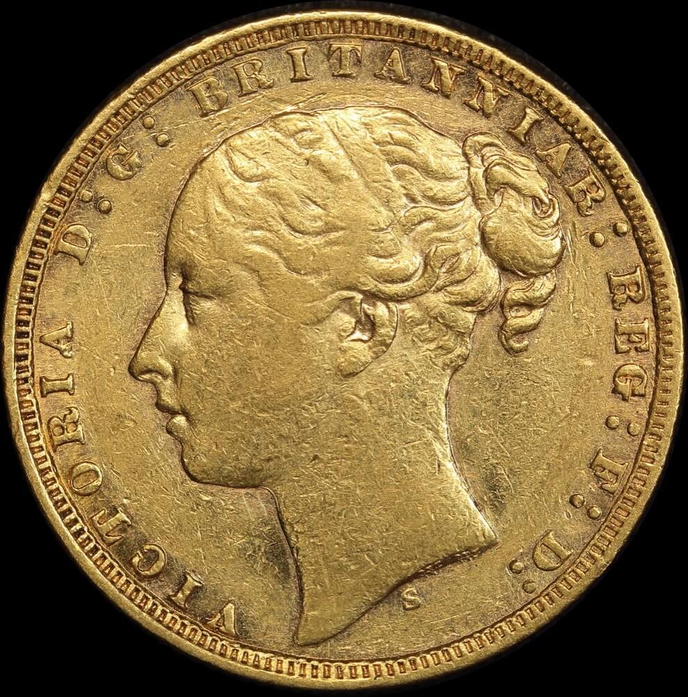 1871 Sydney Young Head Sovereign about VF product image