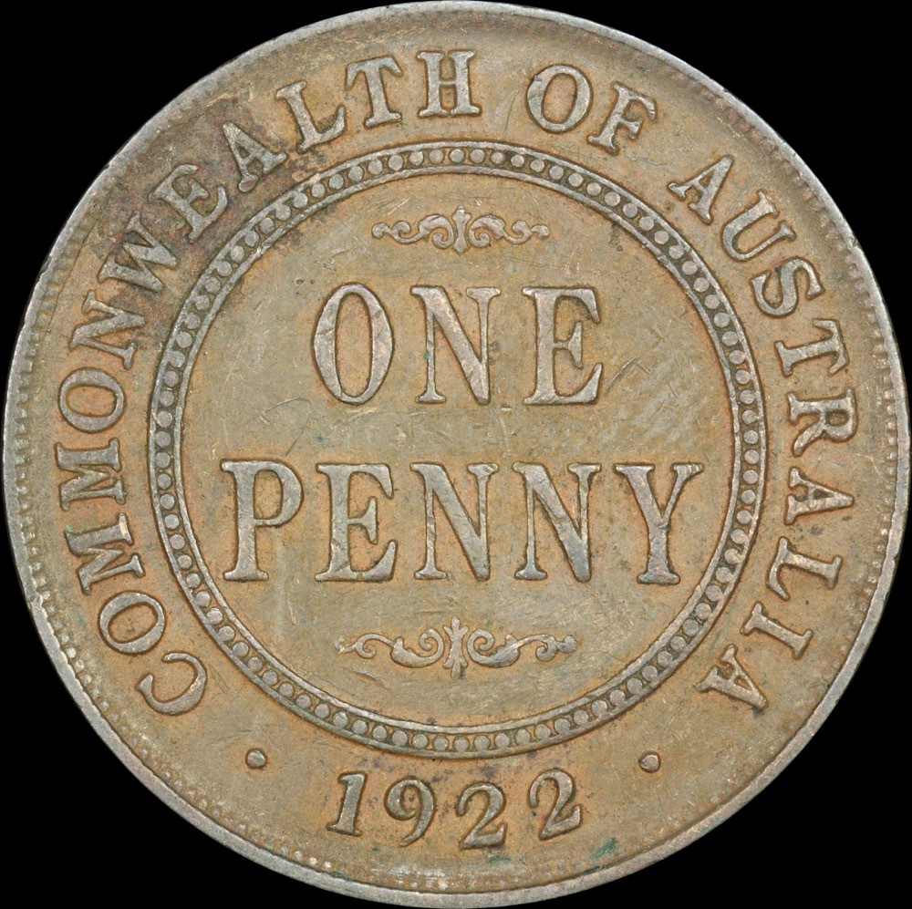 1922 Penny Perth Indian Obverse PCGS XF40 product image