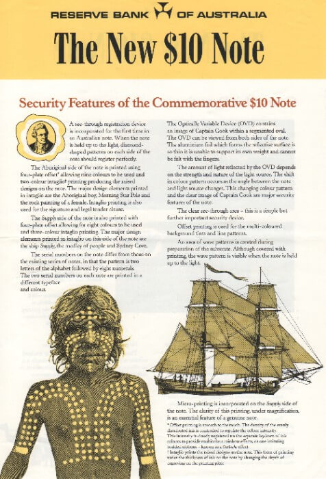 Bicentennial $10 Note Poster