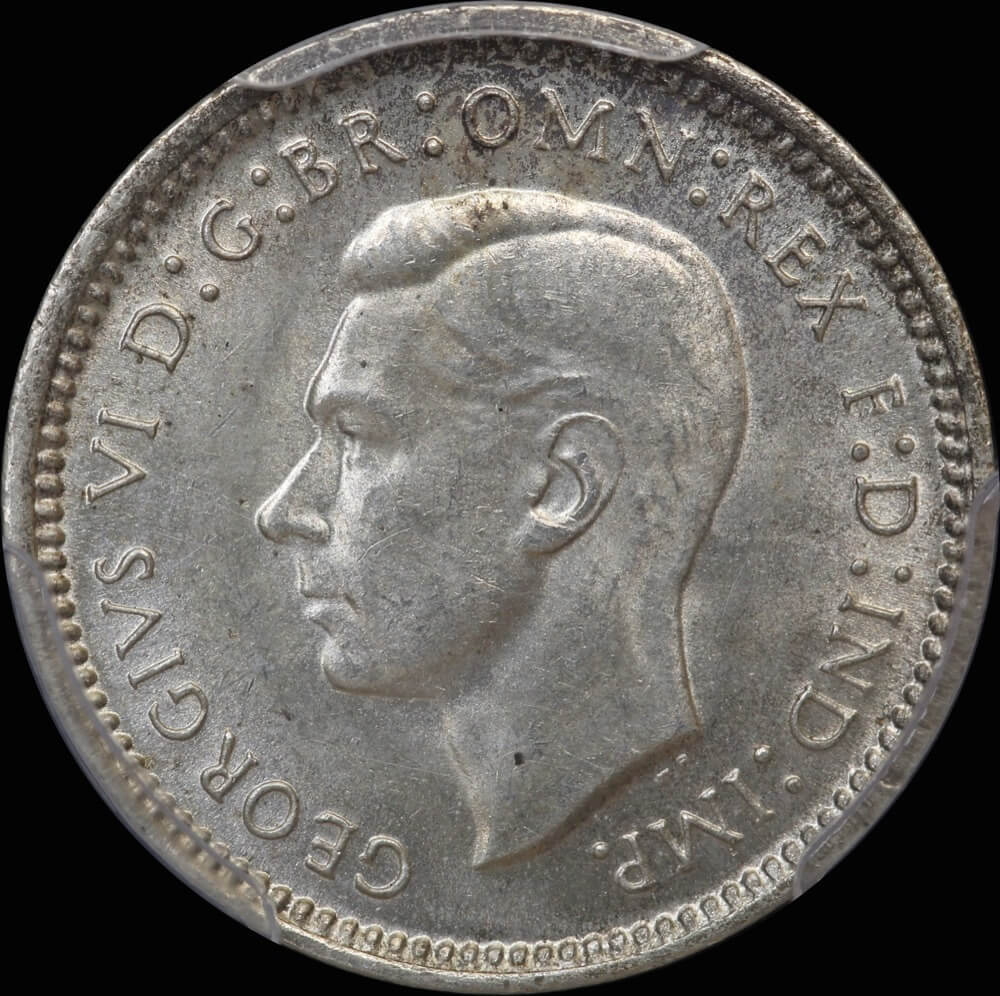 1939 Threepence Gem Unc (PCGS MS65)