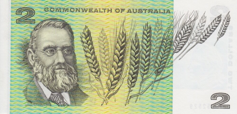 1972 $2 Note Commonwealth of Australia Phillips/Wheeler R84 Uncirculated