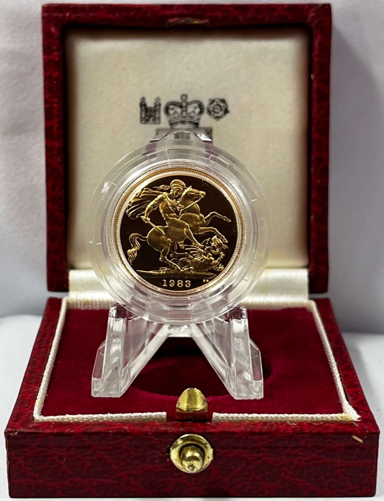United Kingdom 1983 Sovereign Proof in Case product image
