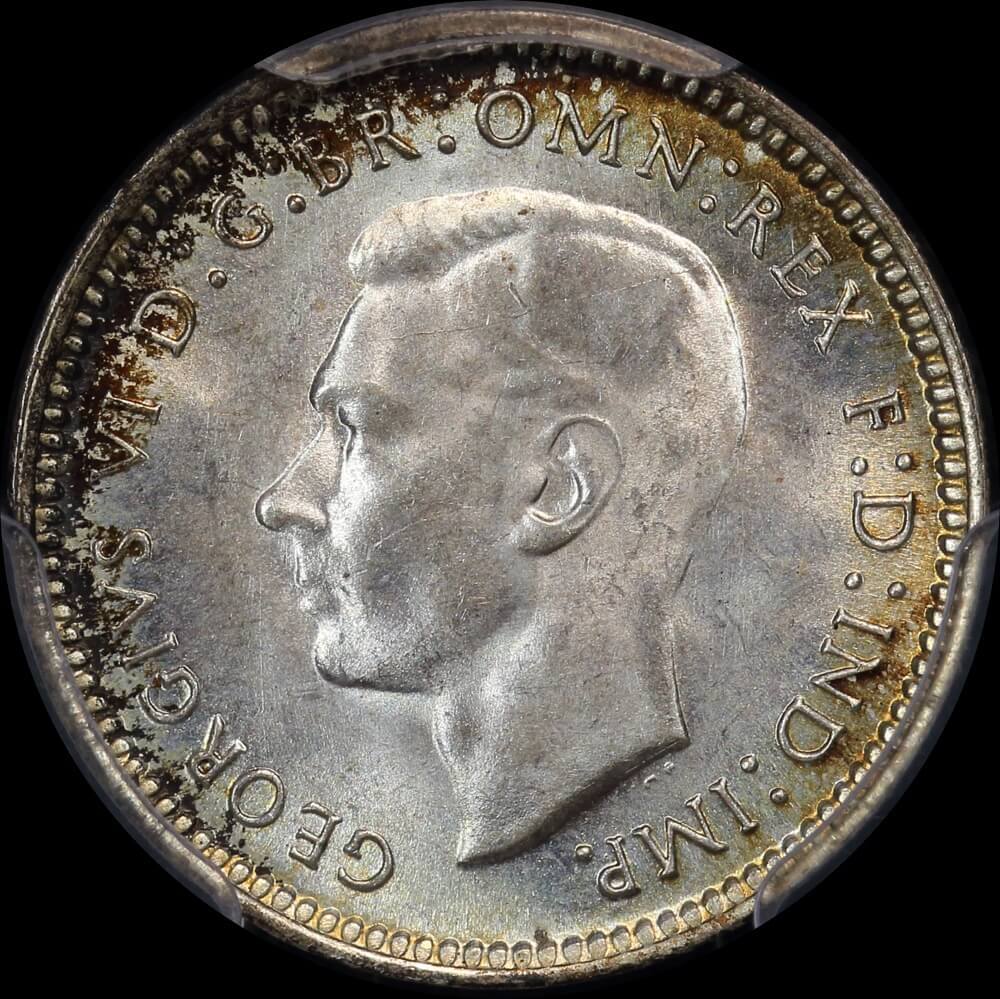 1942-S Threepence Gem Unc (PCGS MS66)