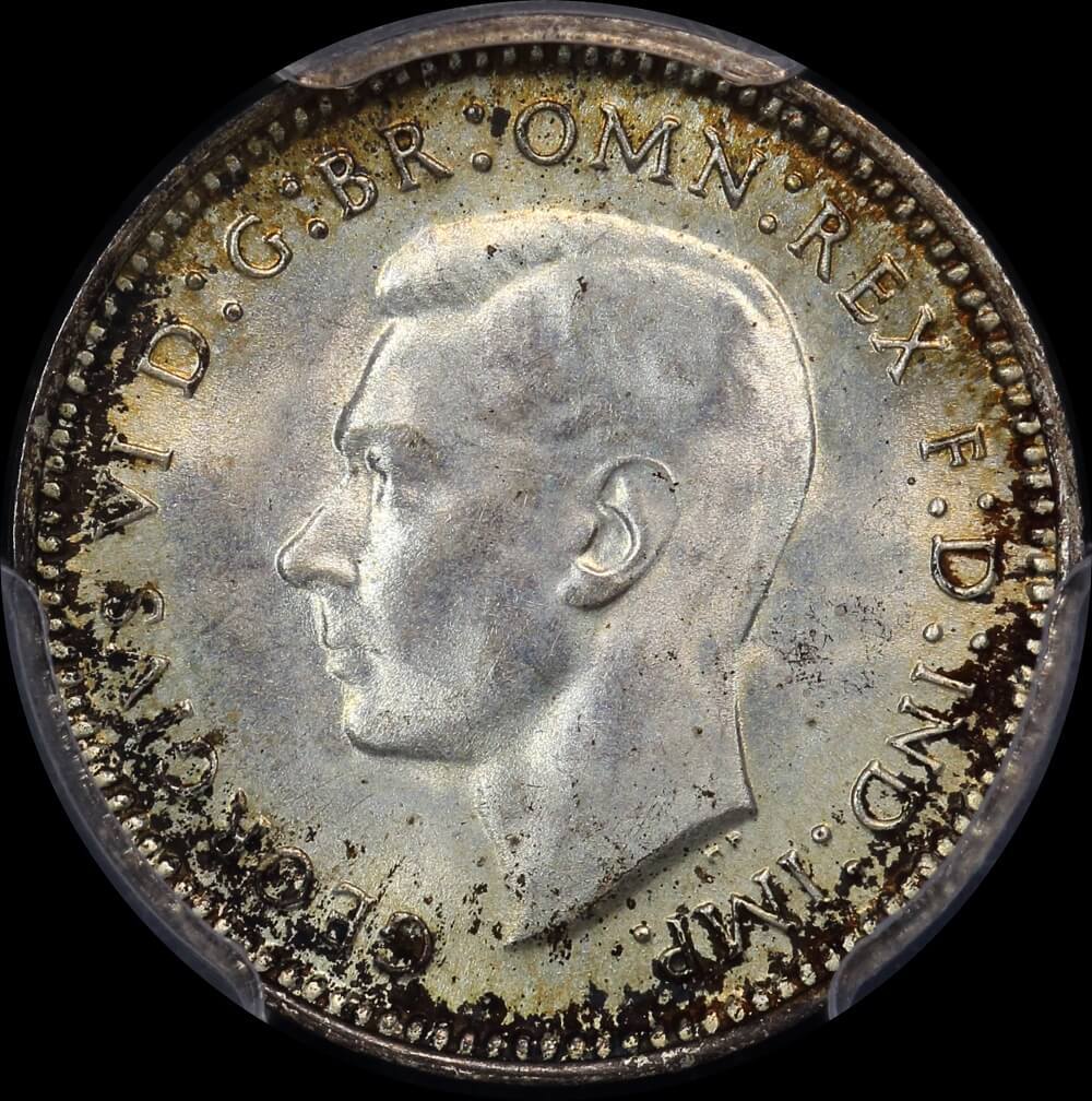1942-S Threepence Gem Unc (PCGS MS65)
