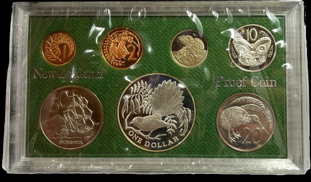 New Zealand 1980 Proof Coin Set - Fantail product image