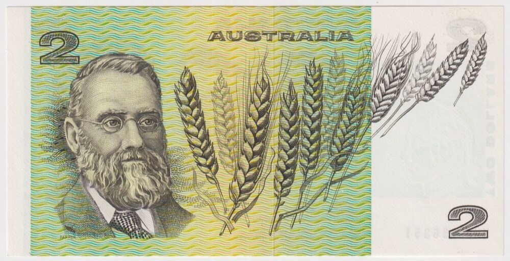 1974 $2 Note Australia Phillips/Wheeler R85 Uncirculated