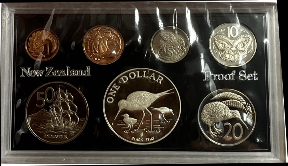 New Zealand 1985 Proof Coin Set - Black Stilt product image
