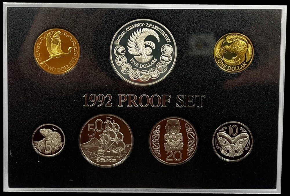 New Zealand 1992 Proof Coin Set - 25 Years of Decimal Currency product image