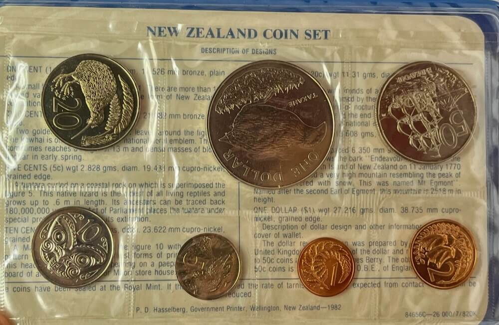 New Zealand 1982 Uncirculated Coin Set - Takahe  product image