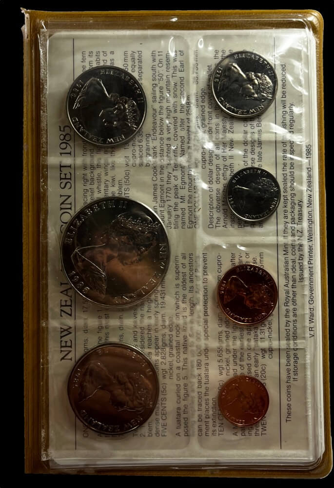 New Zealand 1985 Uncirculated Coin Set - Black Stilt product image