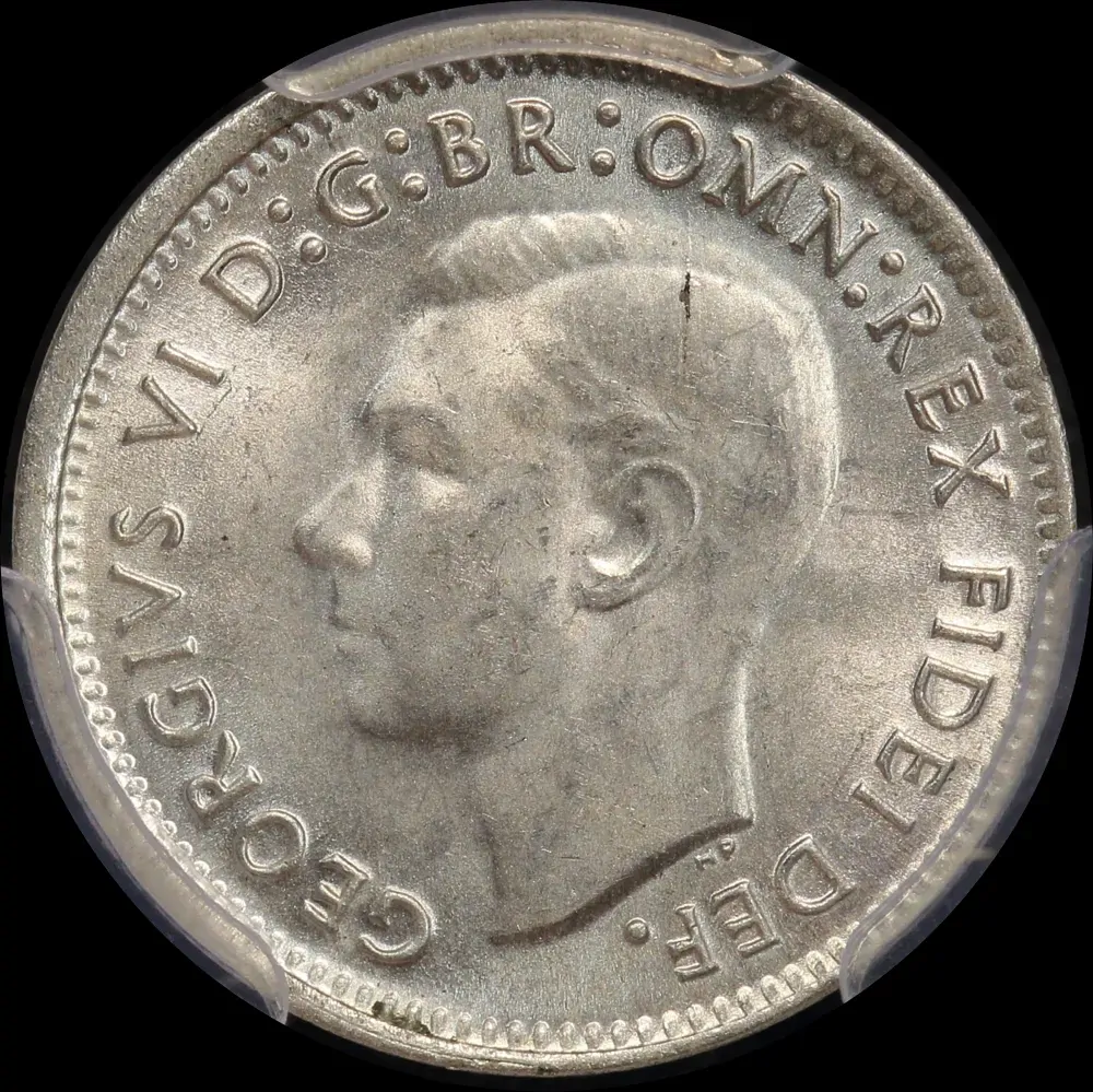 1949 Threepence Choice Unc (PCGS MS64)