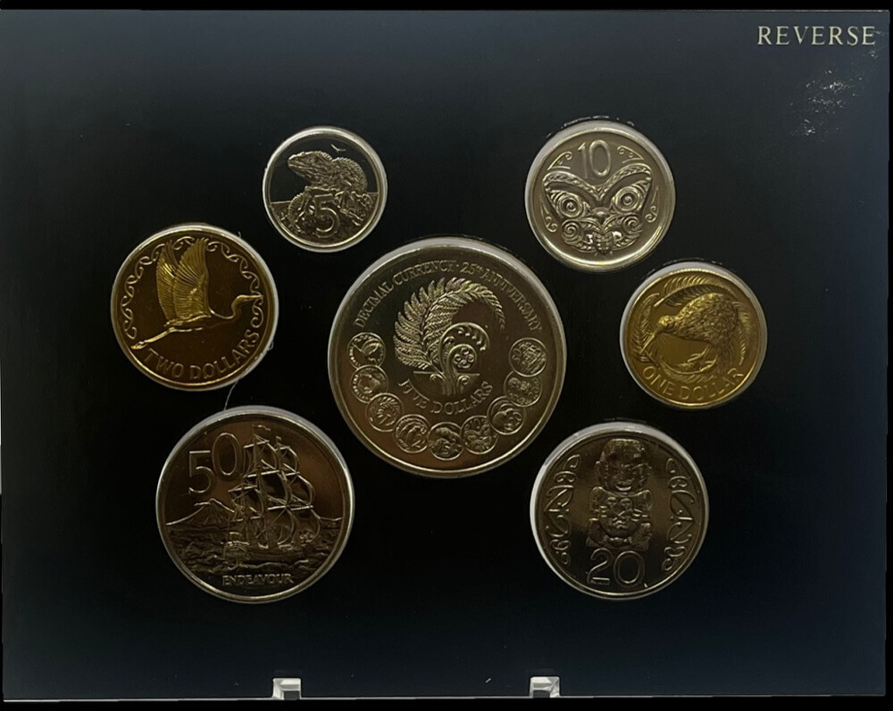 New Zealand 1992 Uncirculated Coin Set - 25 Years of Decimal Currency product image
