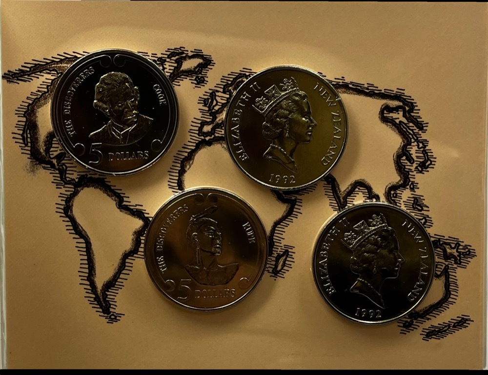 New Zealand 1992 Uncirculated Four Coin Set - The Age of Discovery Expo product image