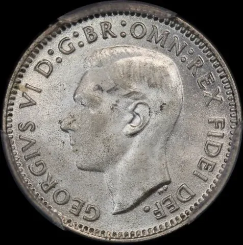 1950 Threepence Choice Unc (PCGS MS64)