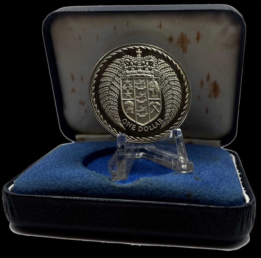 New Zealand 1973 One Dollar Proof Coin  product image