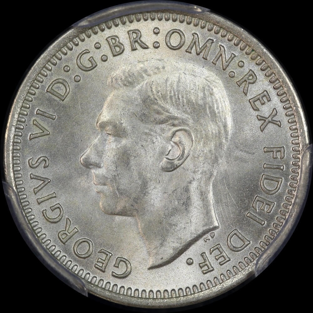 1951-PL Threepence Choice Unc (PCGS MS64)
