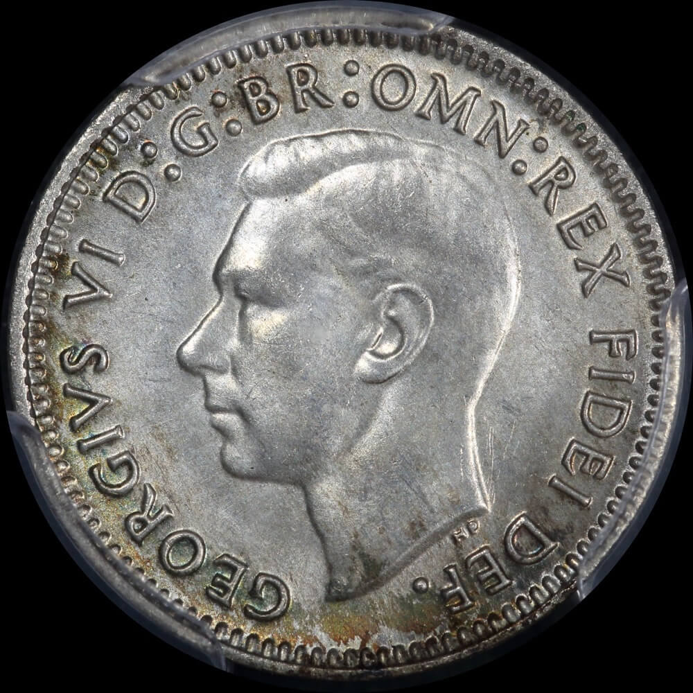 1952 Threepence Gem Unc (PCGS MS65)
