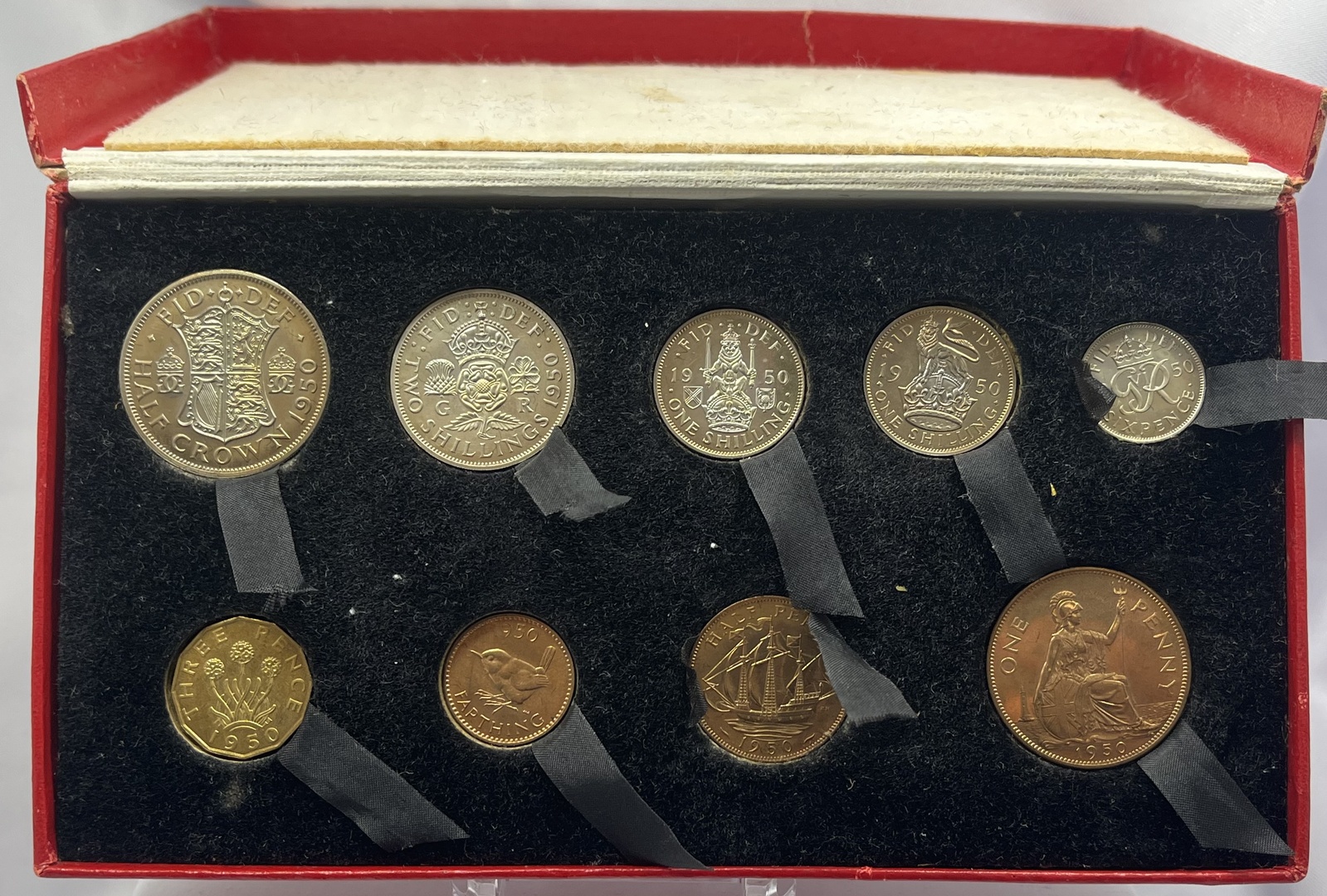 United Kingdom 1950 Proof Coin Set in Red Case product image