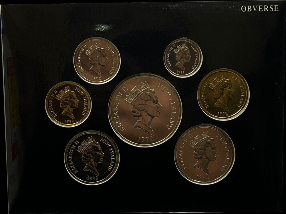 New Zealand 1992 Five Dollar Uncirculated Coin - 25th Anniversary of Decimal Currency product image