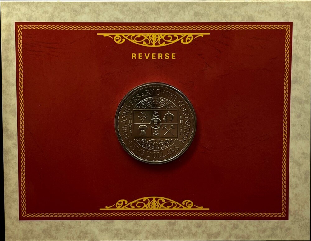 New Zealand 1993 Five Dollar Uncirculated Coin - Coronation product image