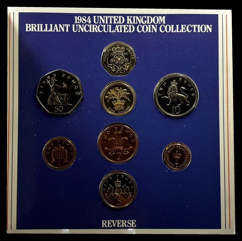 United Kingdom 1984 Uncirculated 8 Coin Set product image