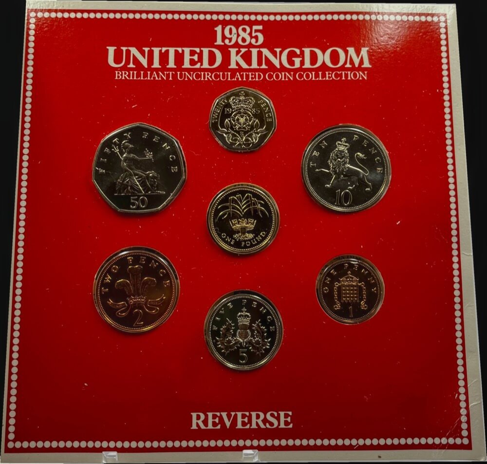 United Kingdom 1985 Uncirculated 8 Coin Set product image