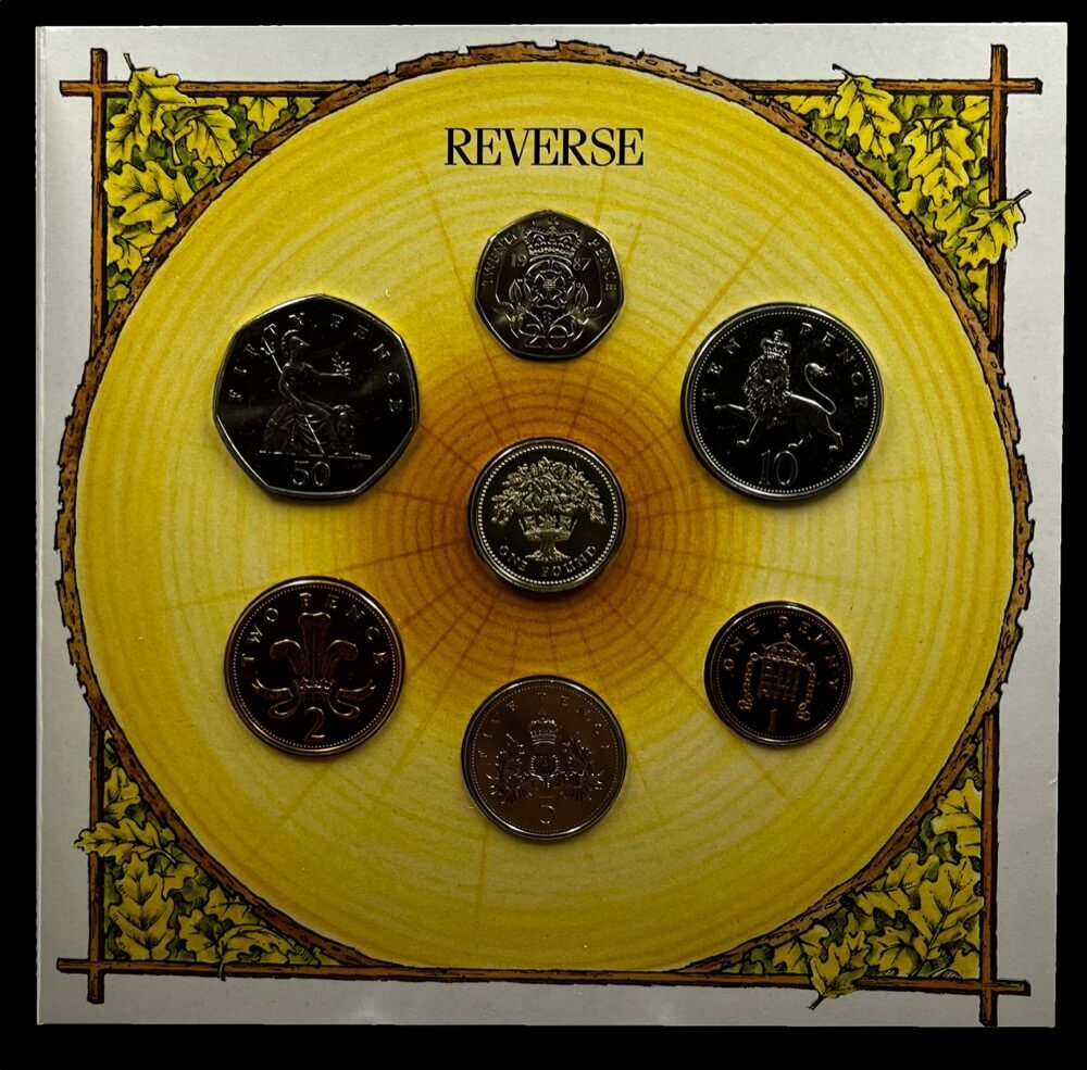 United Kingdom 1987 Uncirculated 7 Coin Set product image