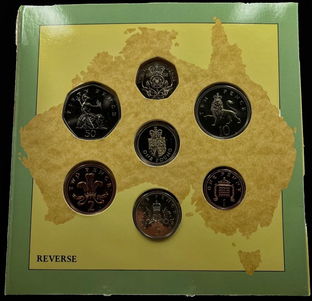 United Kingdom 1988 Uncirculated 7 Coin Set - Bicentenary of Australia product image