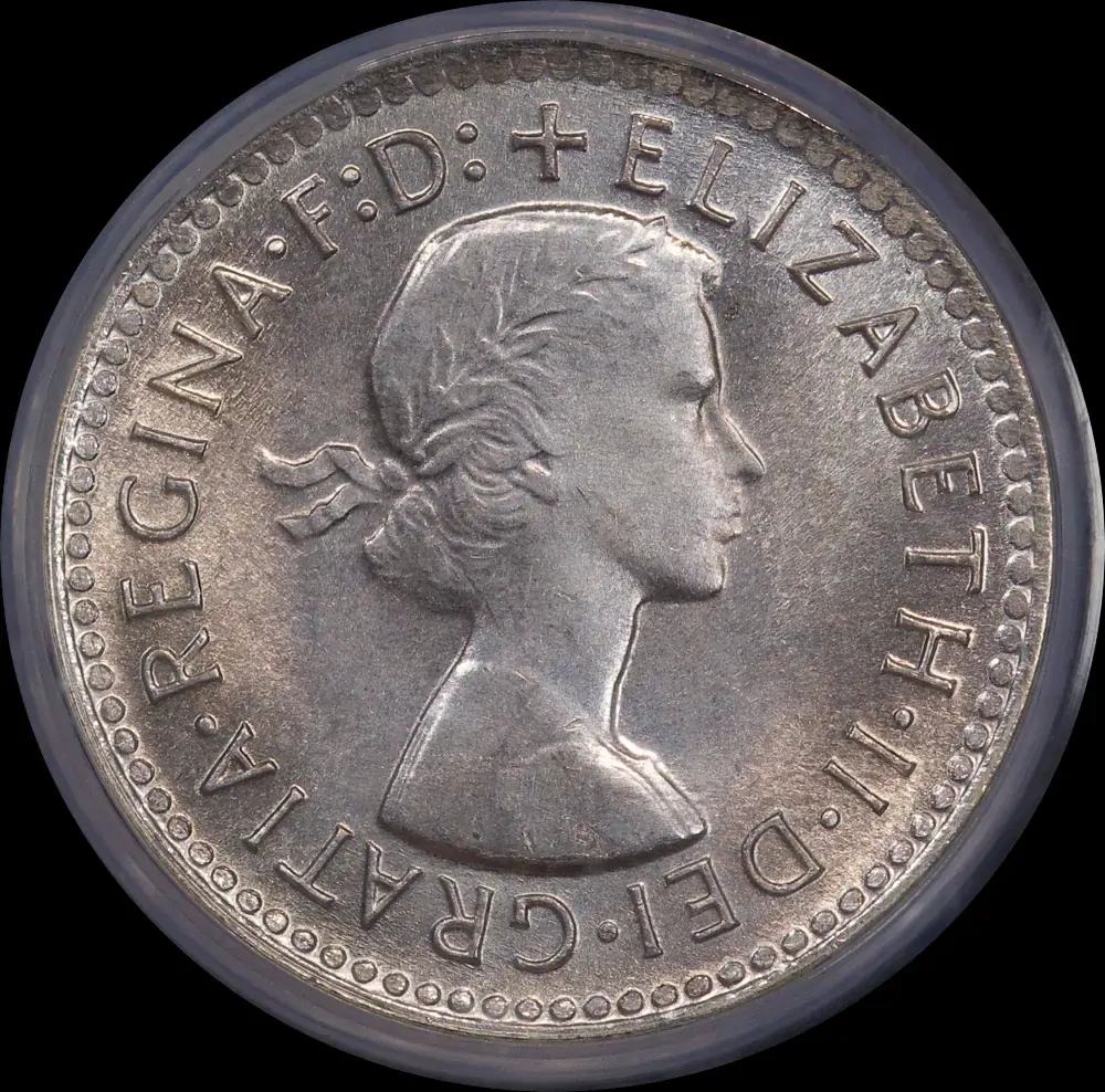 1956 Threepence PCGS MS65