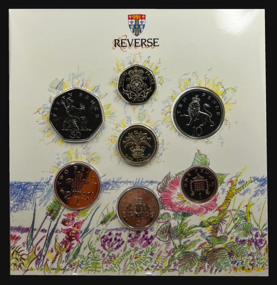 United Kingdom 1989 Uncirculated 7 Coin Set product image