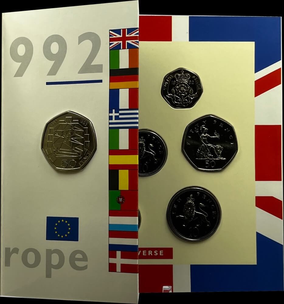 United Kingdom 1992 Uncirculated 9 Coin Set - 21 Years of Decimalisation product image
