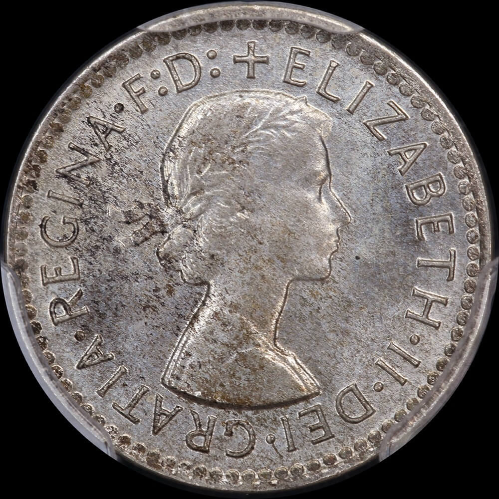 1957 Threepence Gem Unc (PCGS MS 65) product image