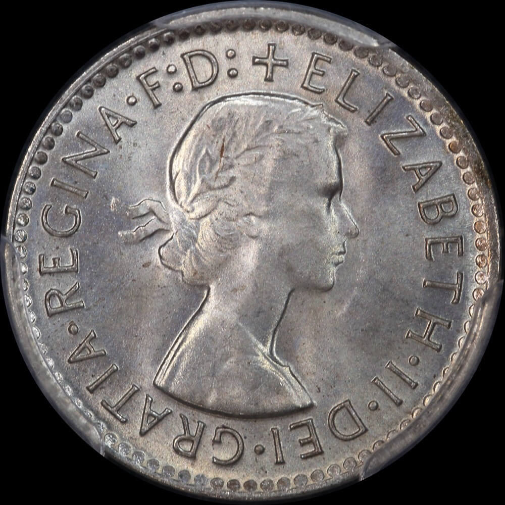 1957 Threepence Gem Unc (PCGS MS67) product image