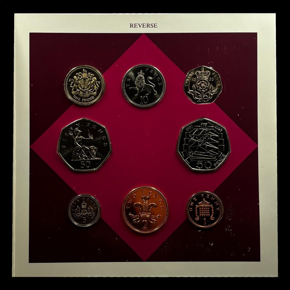 United Kingdom 1993 Uncirculated 8 Coin Set - Symbols of Our Heritage product image