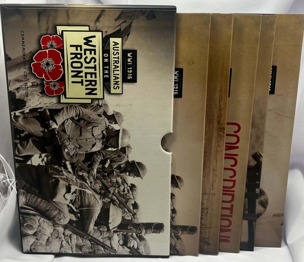 2016 Australians on The Western Front 5 Medallion Commemorative Collection