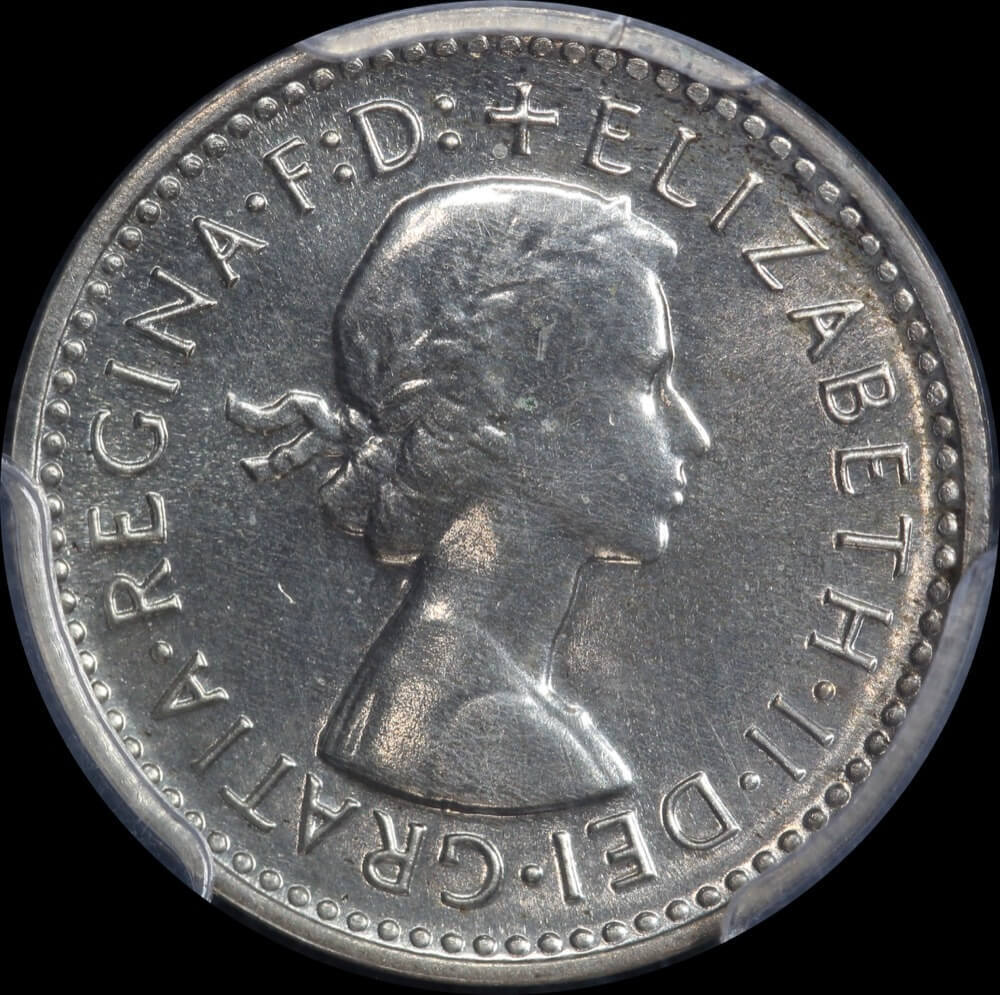 1961 Melbourne Proof Threepence PCGS PR65