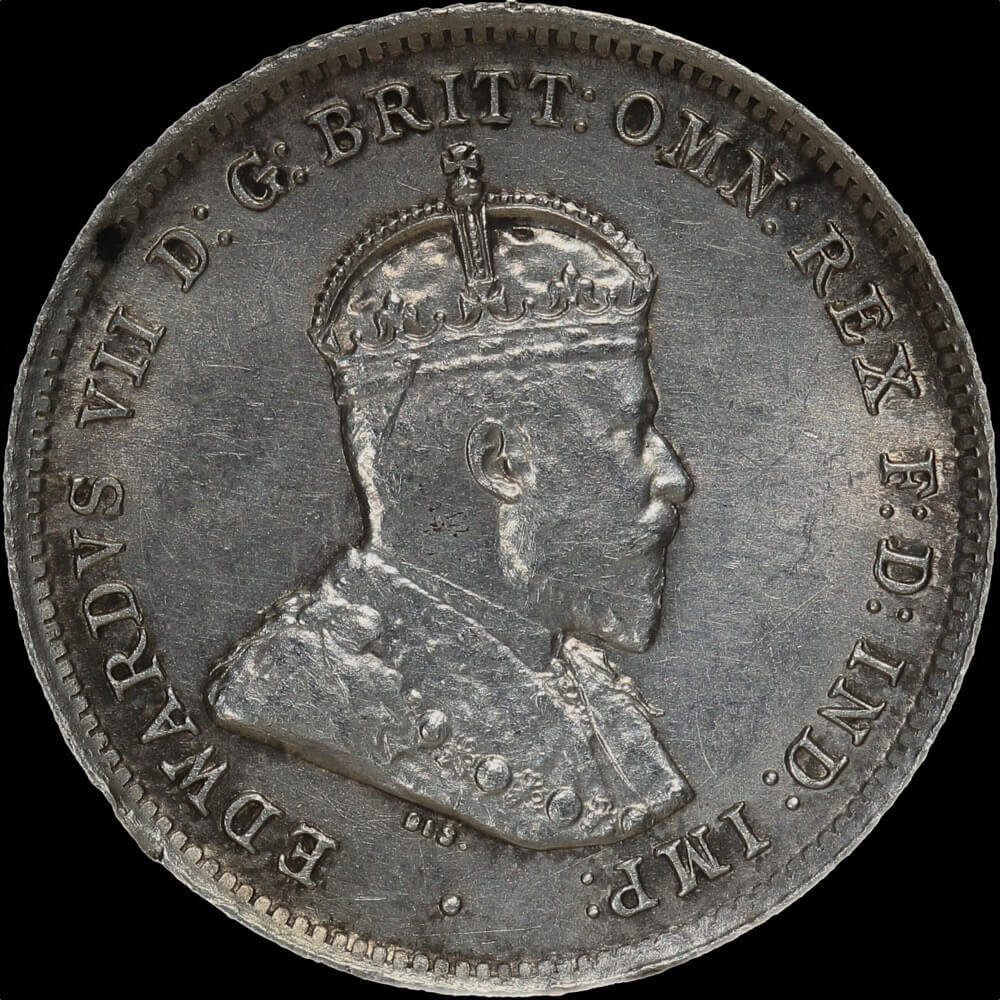 1910 Sixpence about Unc