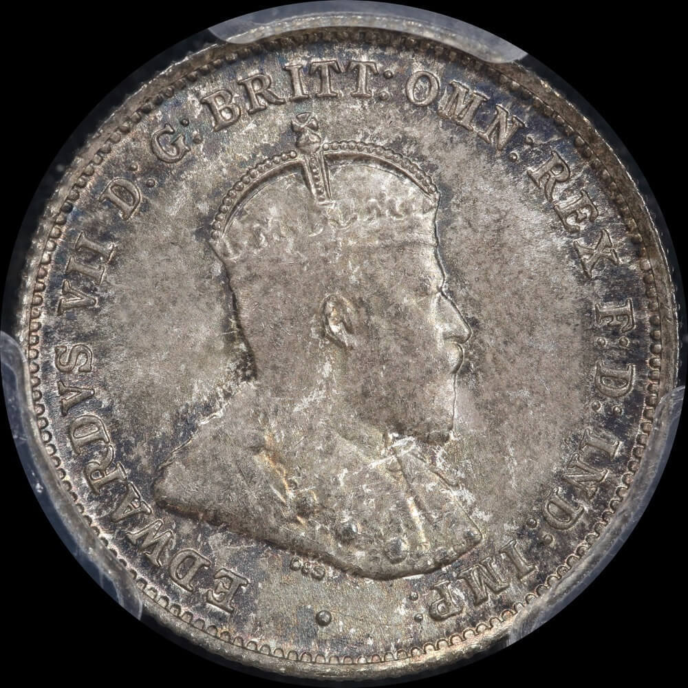 1910 Sixpence Gem Unc (PCGS MS65)