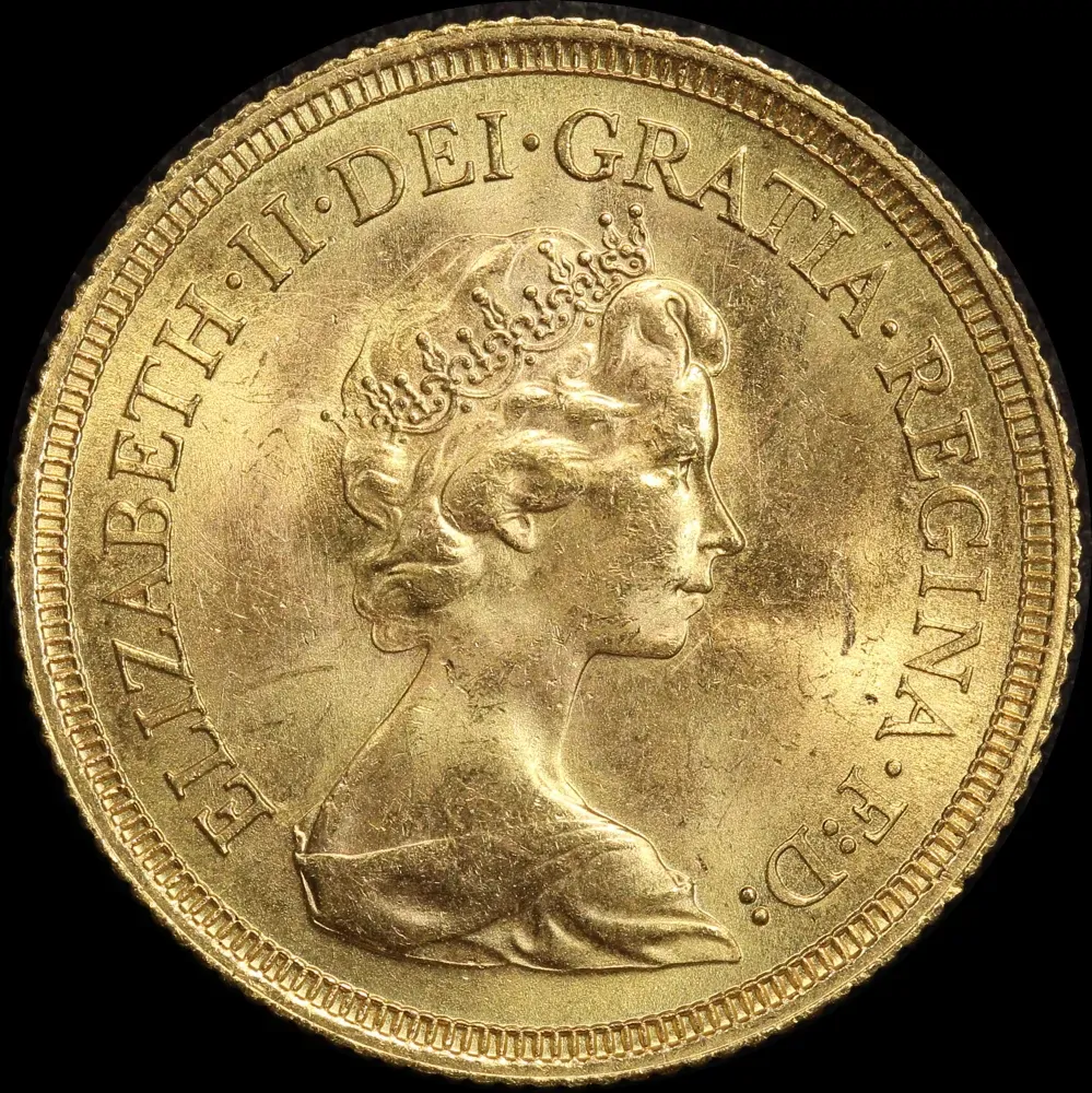 Great Britain 1974 Gold Sovereign Elizabeth II about Unc