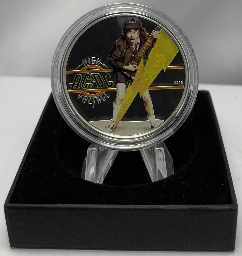 Cook Islands 2018 Silver 1/2 Ounce Proof Coin AC/DC High Voltage product image