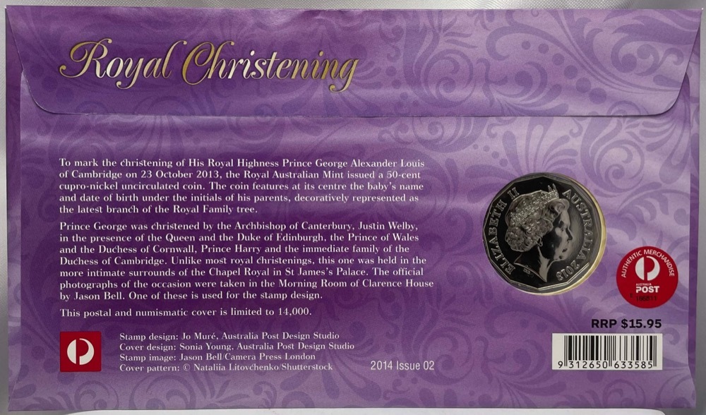2013 50 Cent PNC Prince George Royal Christening product image