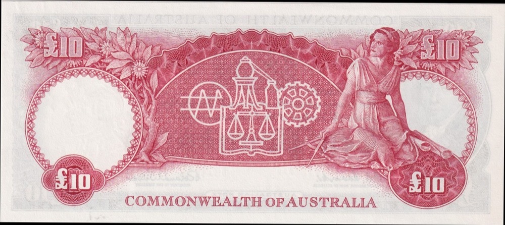 1960 Ten Pound Coombs/Wilson WA/62 Last Prefix R63x ex NPA Uncirculated