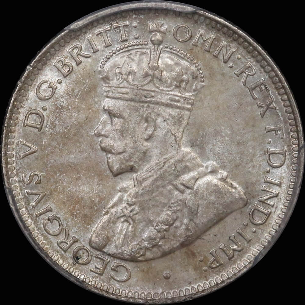 1925 Sixpence Choice Unc (PCGS MS63)