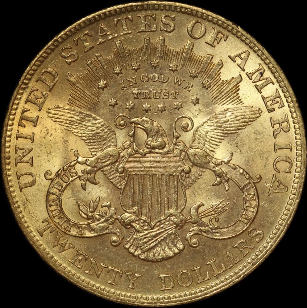 United States 1904 Gold 20 Dollar Double Eagle good EF product image