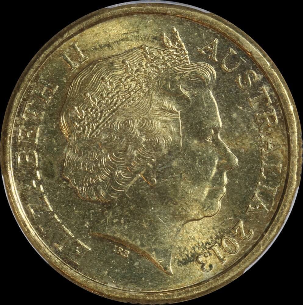 Australia 2013 Coloured $2 Coin Coronation PCGS MS64