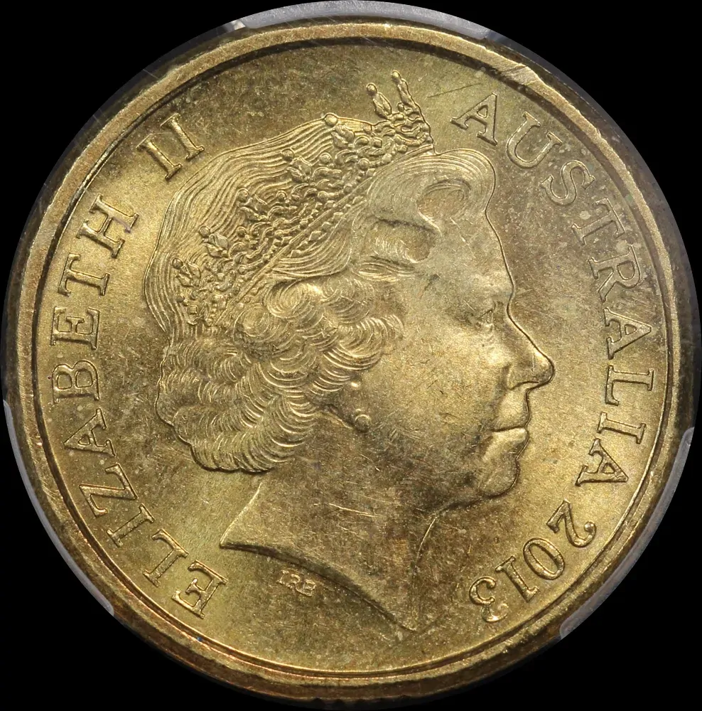 2013 Coloured 2 Dollar Coin Purple Crown Coronation PCGS MS64