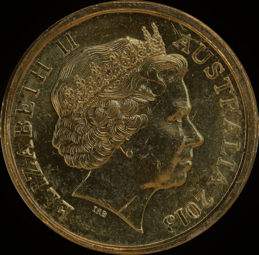 Australia 2013 Coloured $2 Coin Coronation PCGS MS65