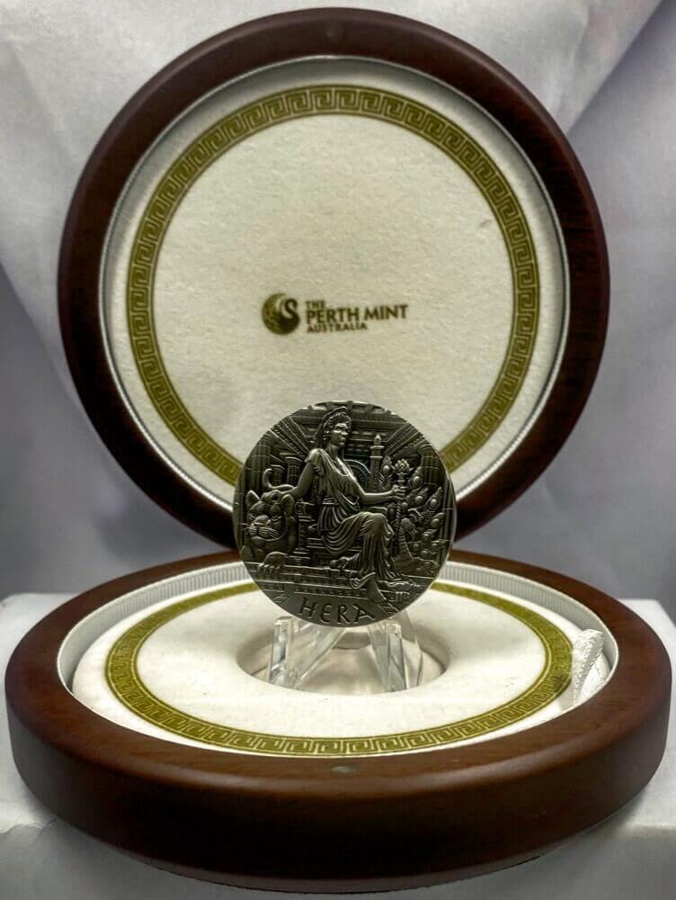 Tuvalu 2015 2oz Silver Proof Coin Goddesses of Olympus - Hera product image